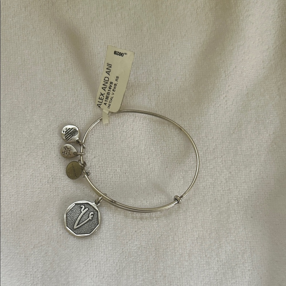 Alex and Ani Silver Aries Zodiac Charm Bangle